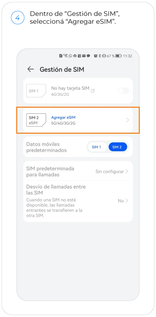 eSIM Huawei Paso 4