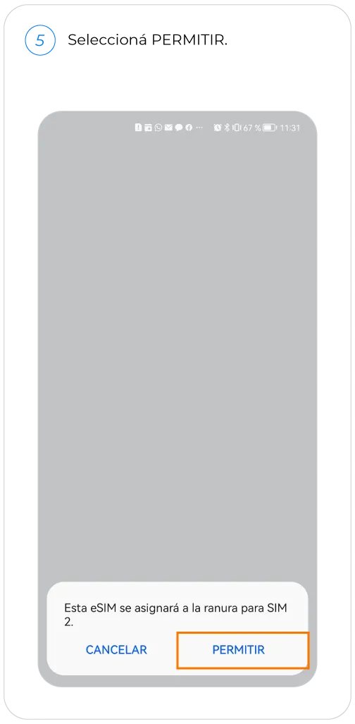 eSIM Huawei Paso 5