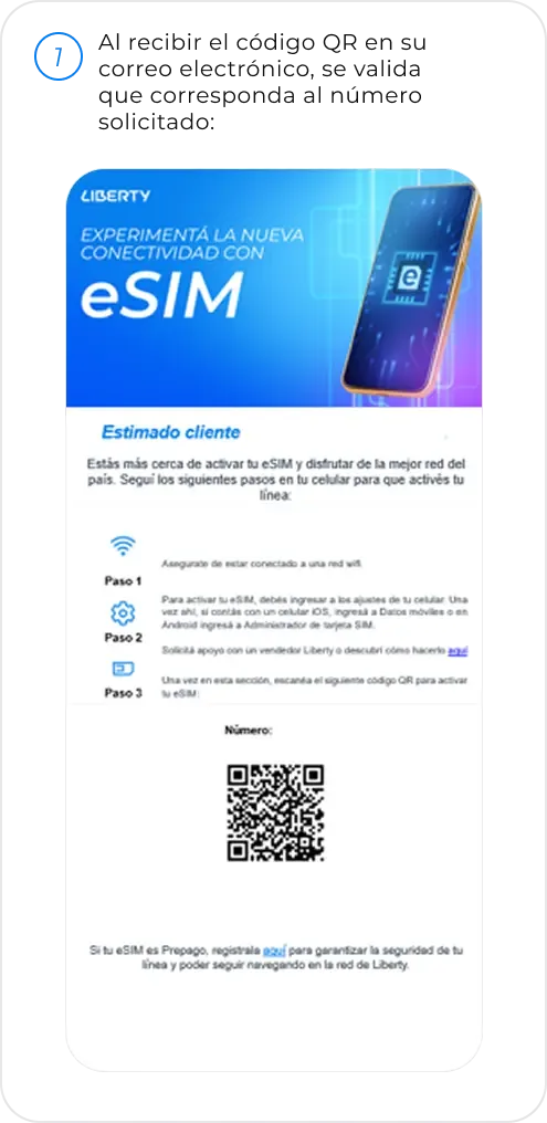 eSIM iPhone Paso 1