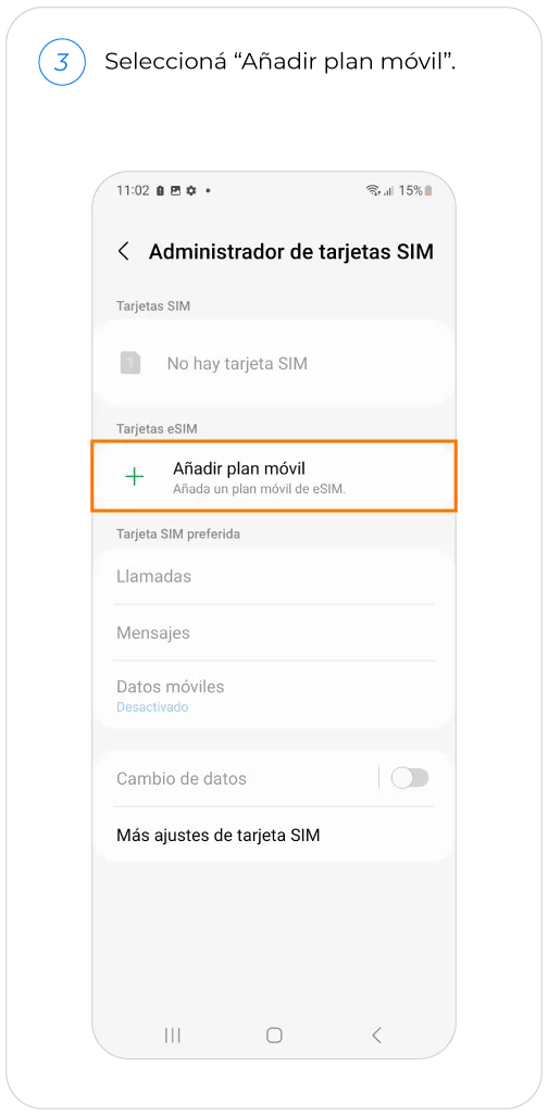 eSIM Samsung Paso 3