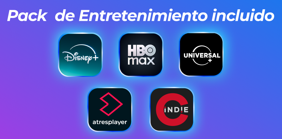 apps incluidas en el pack de entretenimiento